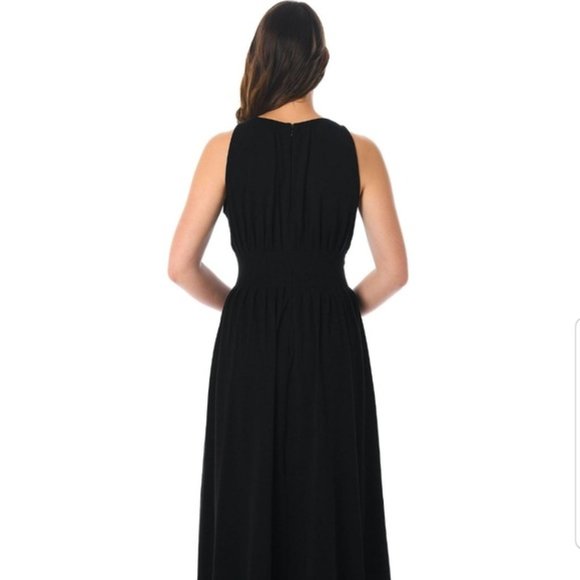 Eshakti Pleated Jersey Knit Maxi Dress 16W- 1X - Picture 3 of 8